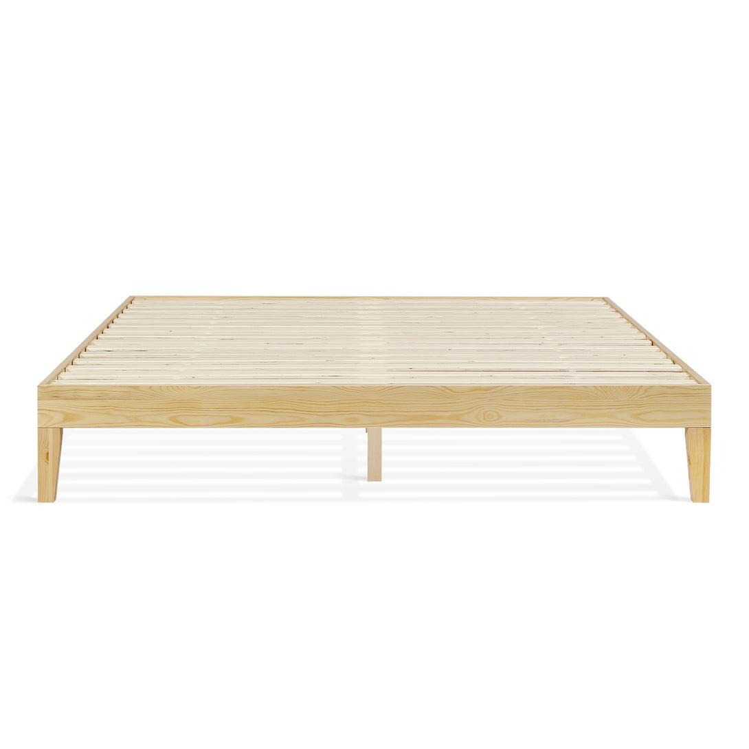 Creise King Wooden Bed Frame - Light Oak