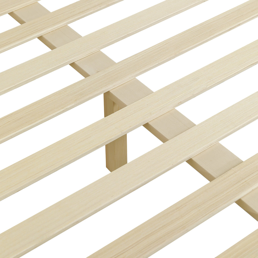 Creise King Wooden Bed Frame - Light Oak