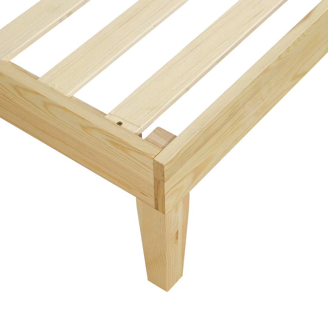 Creise King Wooden Bed Frame - Light Oak
