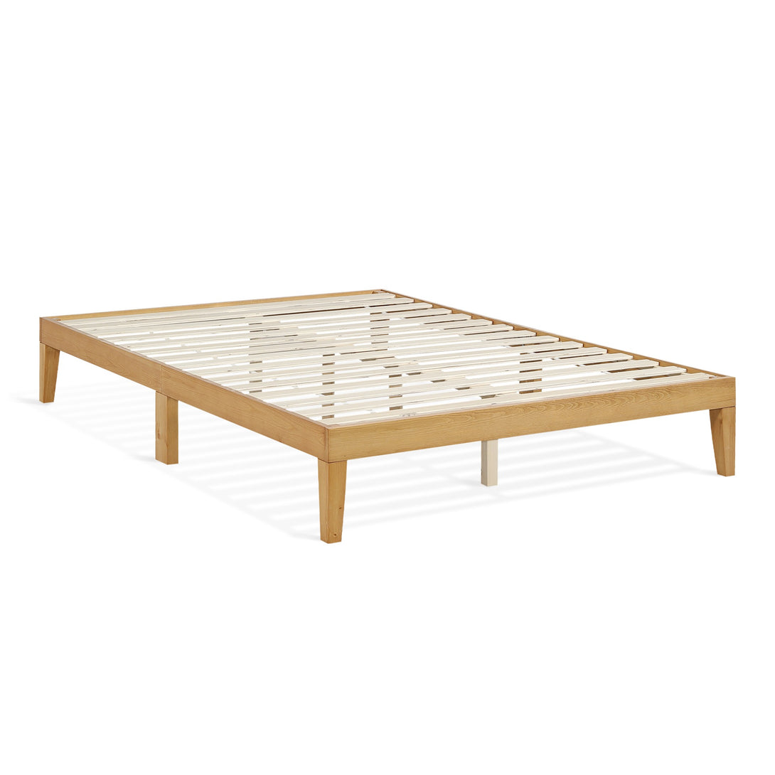 Conival Double Wooden Bed Frame - Natural Oak