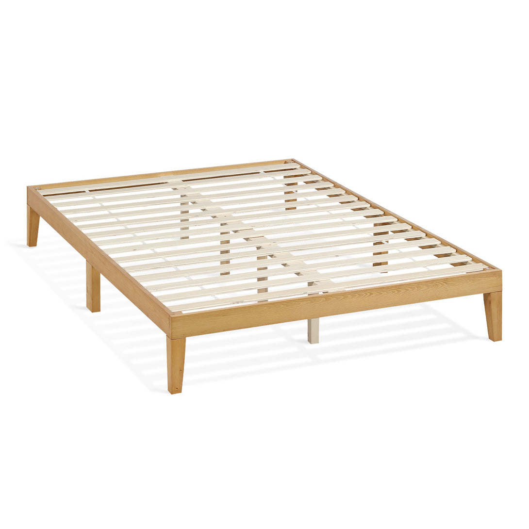 Conival Double Wooden Bed Frame - Natural Oak
