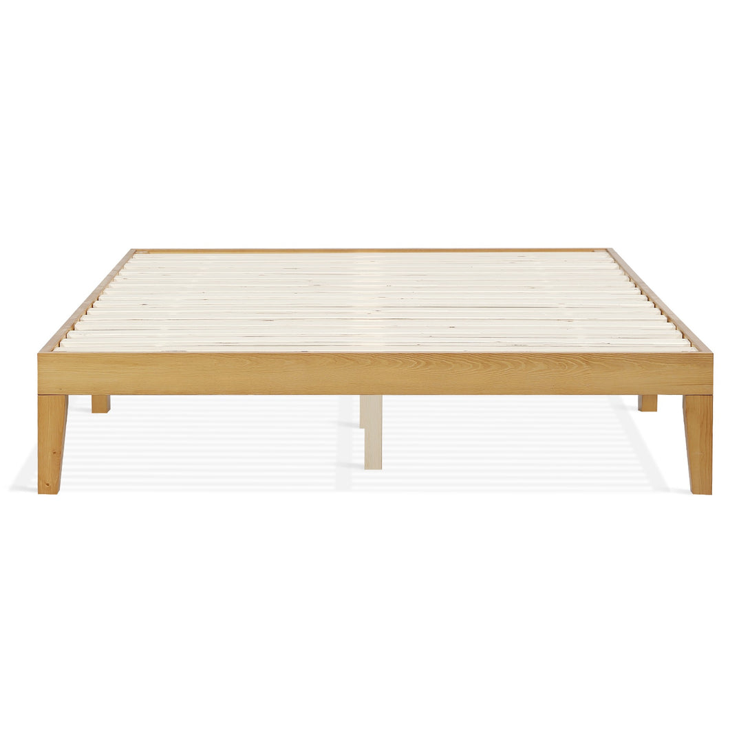 Conival Double Wooden Bed Frame - Natural Oak