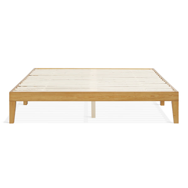 Conival Queen Wooden Bed Frame - Natural Oak