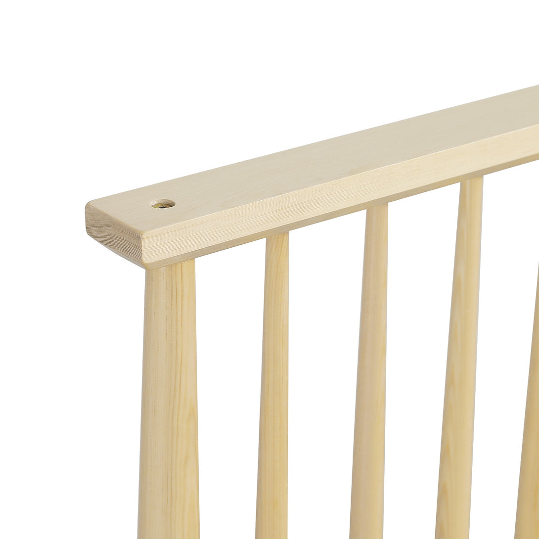 Tolmount Queen Wooden Bed Frame - Light Oak
