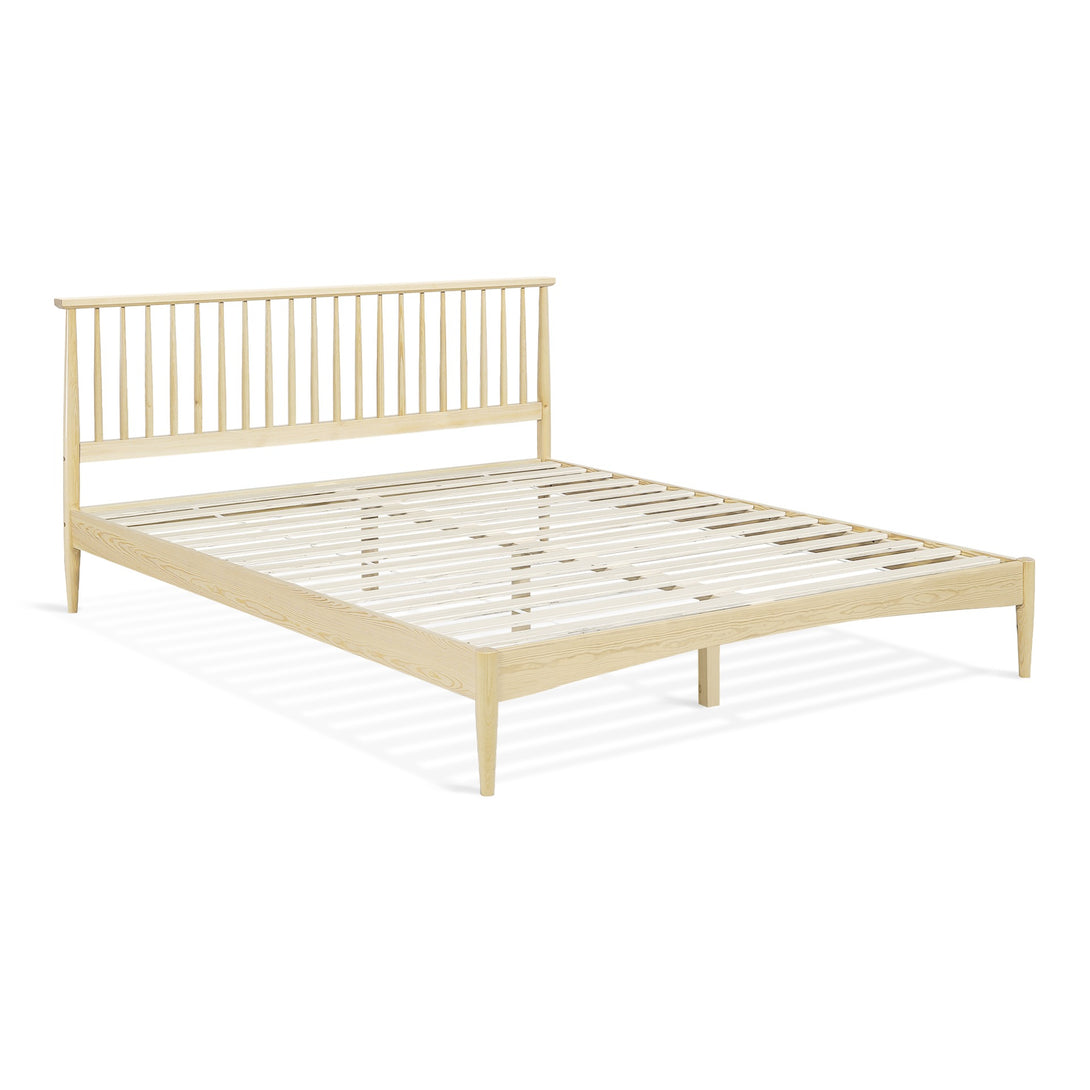 Tolmount King Wooden Bed Frame - Light Oak