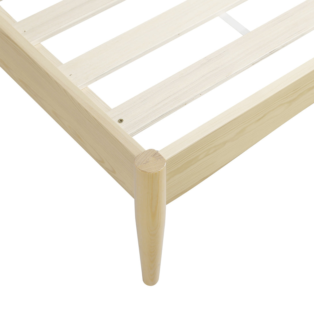 Tolmount King Wooden Bed Frame - Light Oak