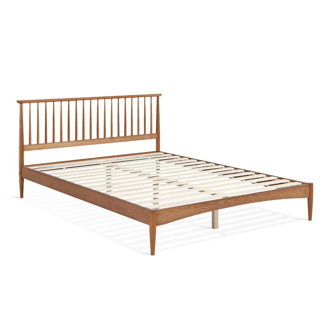 Tolmount Queen Wooden Bed Frame - Walnut