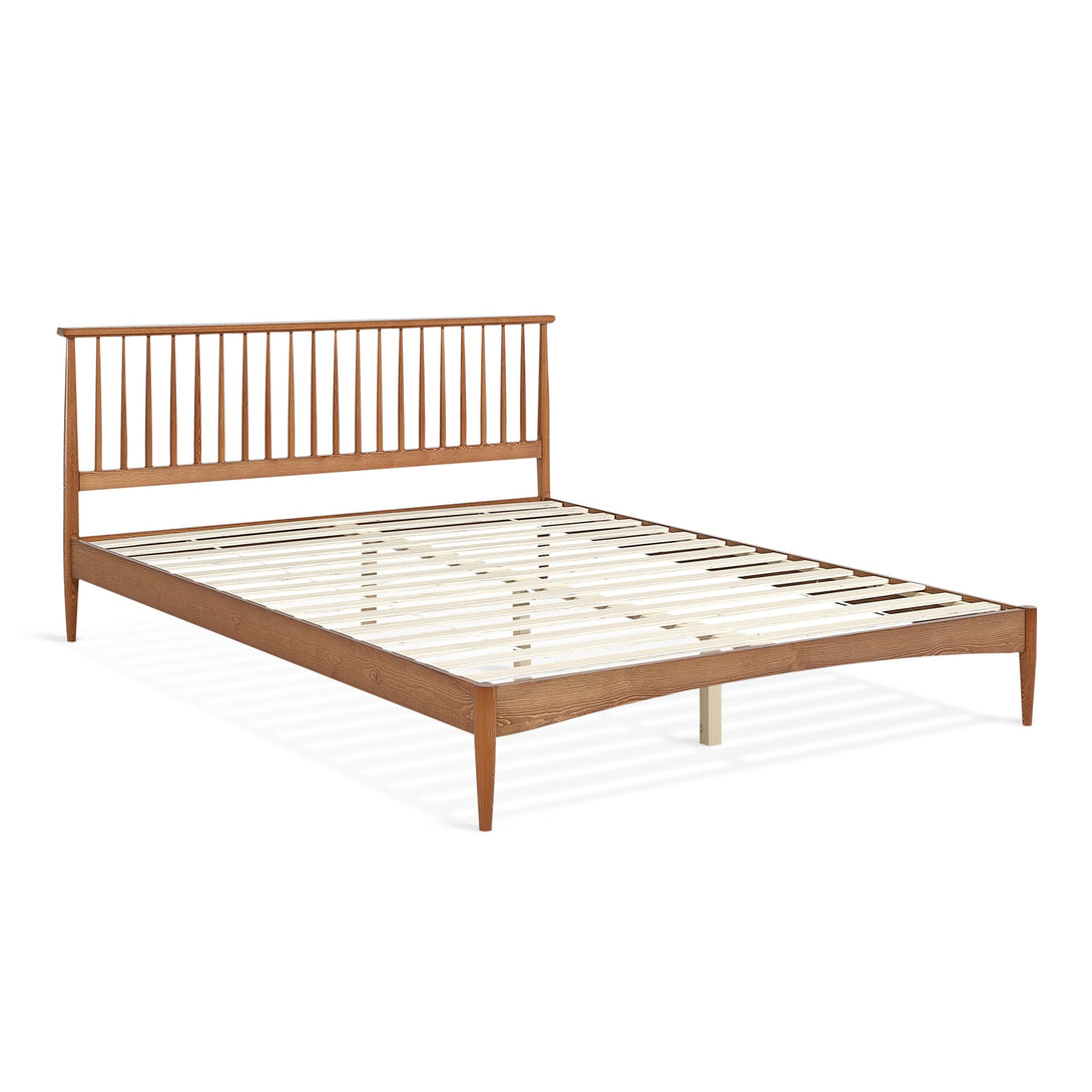 Tolmount King Wooden Bed Frame - Walnut