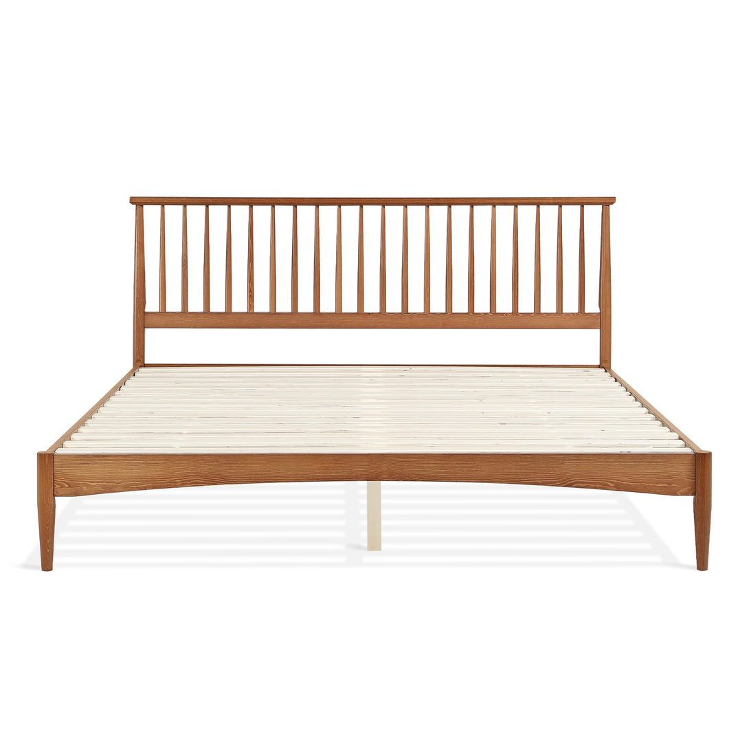 Tolmount King Wooden Bed Frame - Walnut