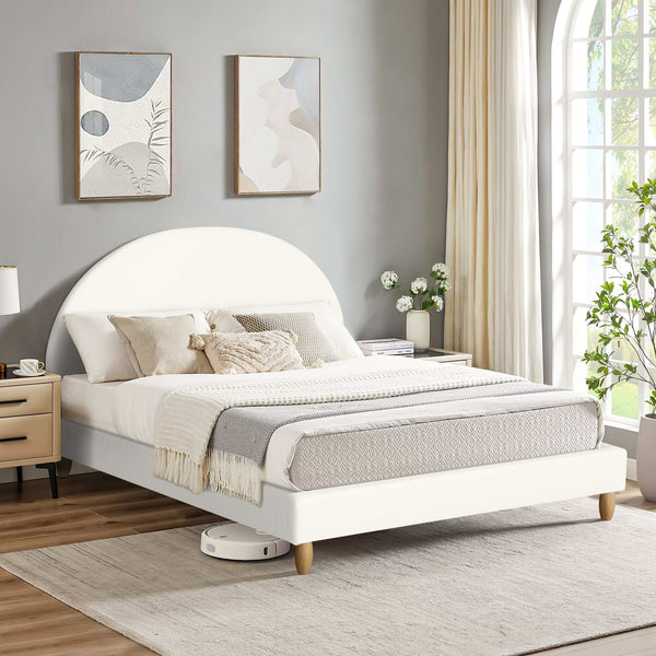 MORUISG Double Bed Frame - White