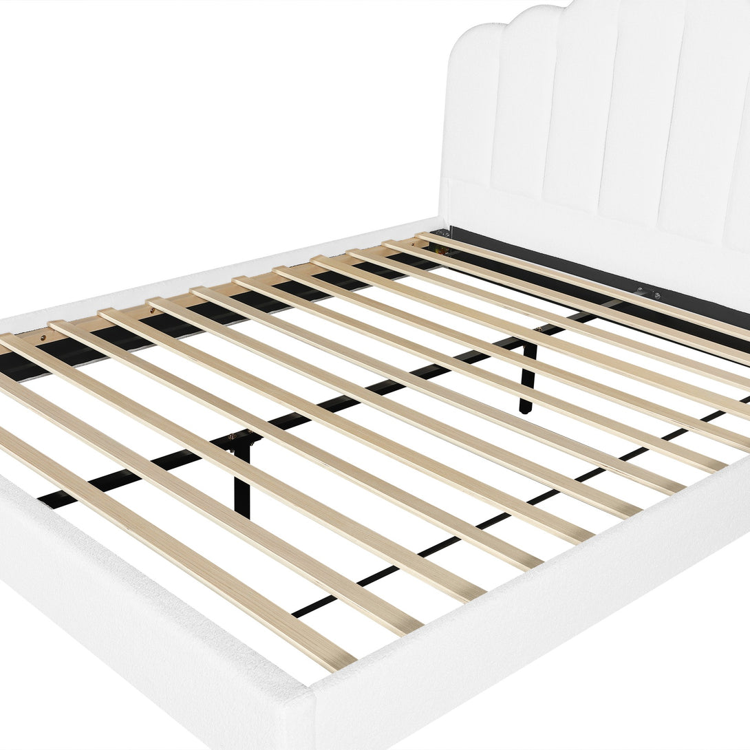 GAIRICH Queen Bed Frame - White
