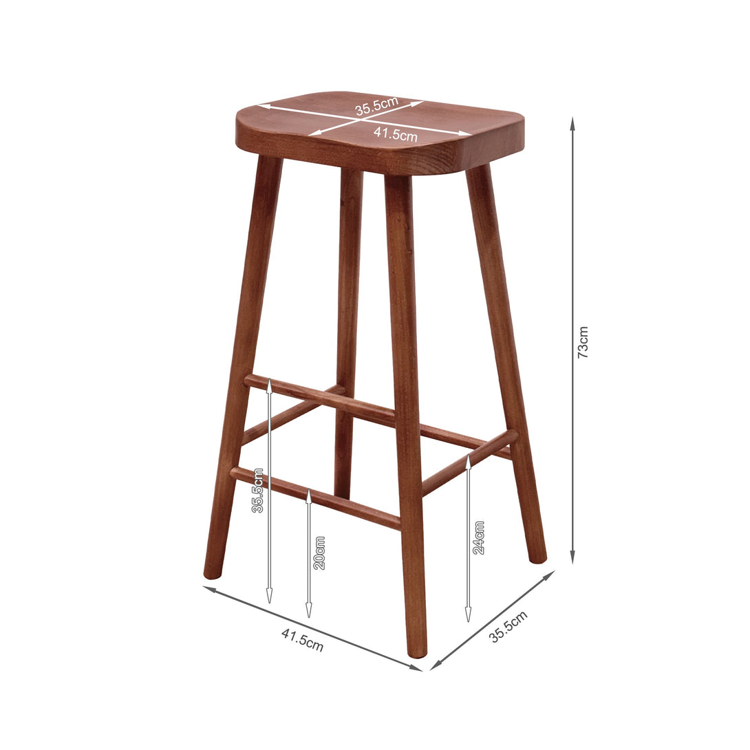 Jaxon Bar Stool - Deep Oak