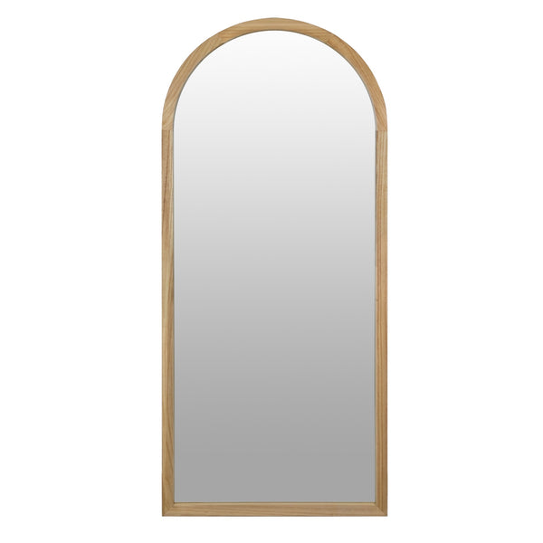 Halo Arched Full Length Mirror 180cm - Light Wood
