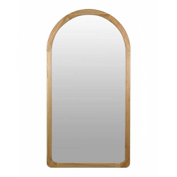 Eden Arched Full Length Mirror 190cm - Light Wood