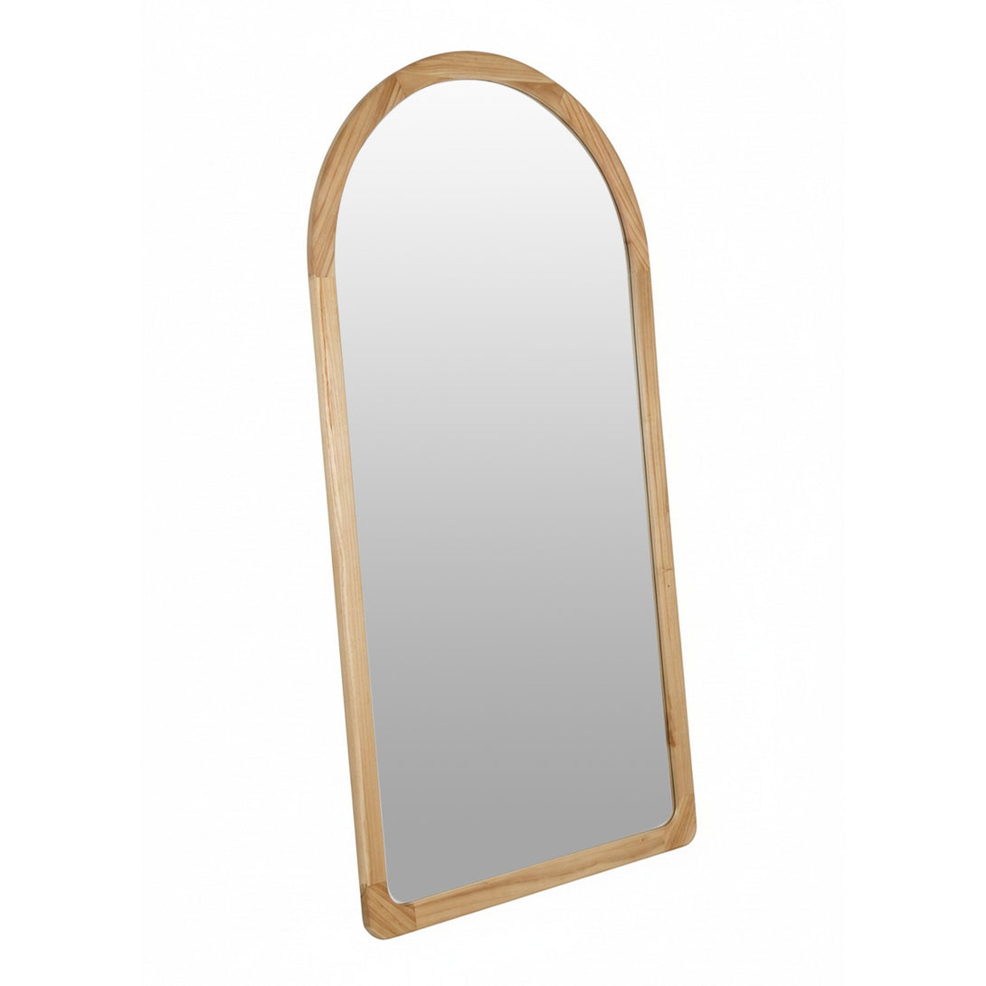 Eden Arched Full Length Mirror 190cm - Light Wood