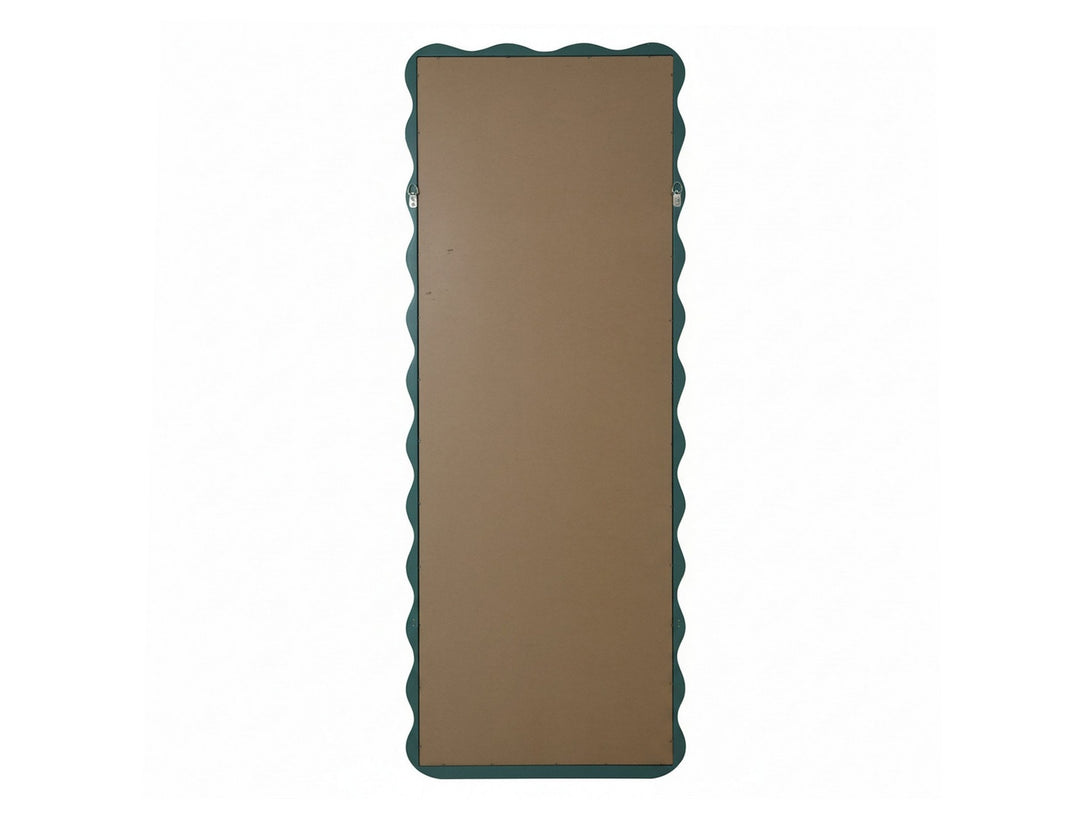 Ripple Wavy Wooden Full Length Mirror 160cm - Sage