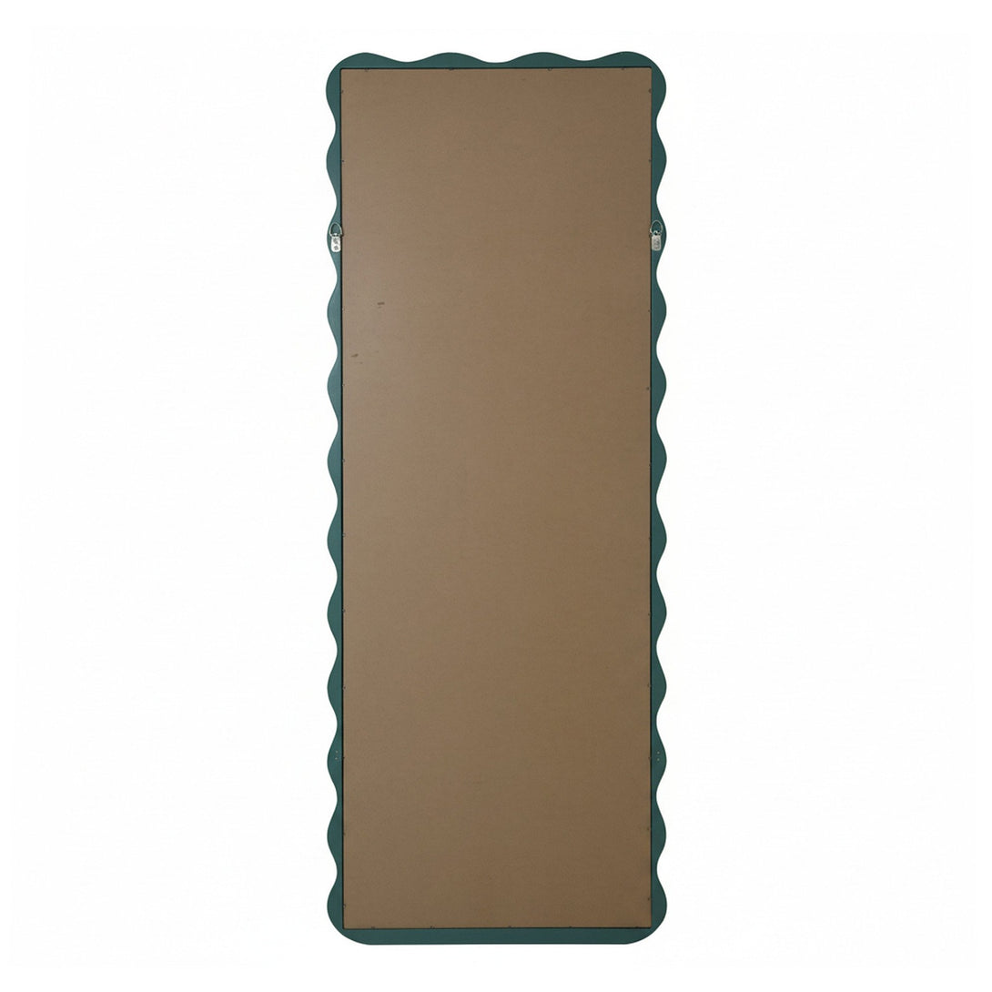Ripple Wavy Wooden Full Length Mirror 160cm - Sage