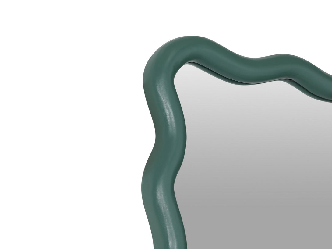 Ripple Wavy Wooden Full Length Mirror 160cm - Sage