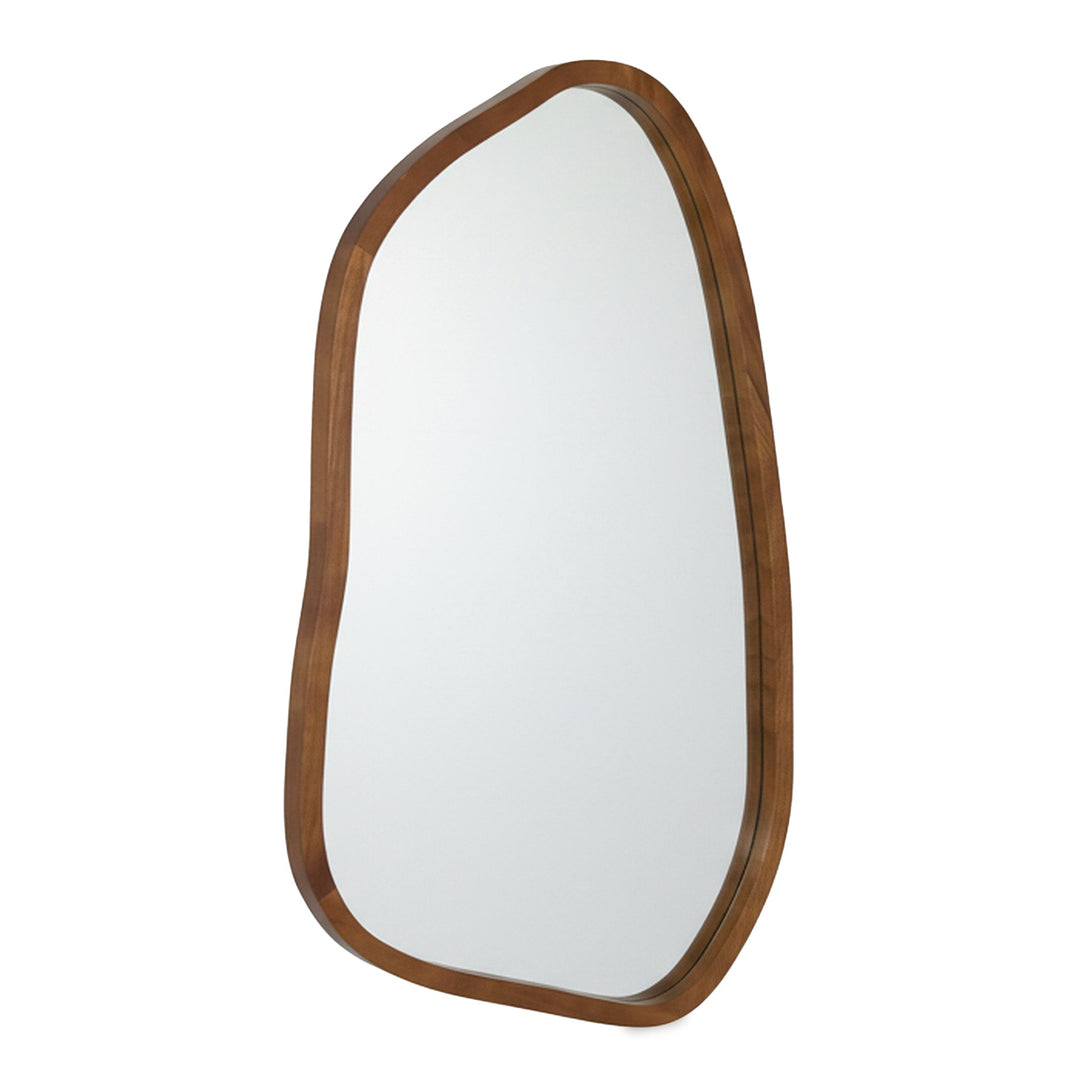 Bliss Pebble Wall Mirror 80cm - Light Wood