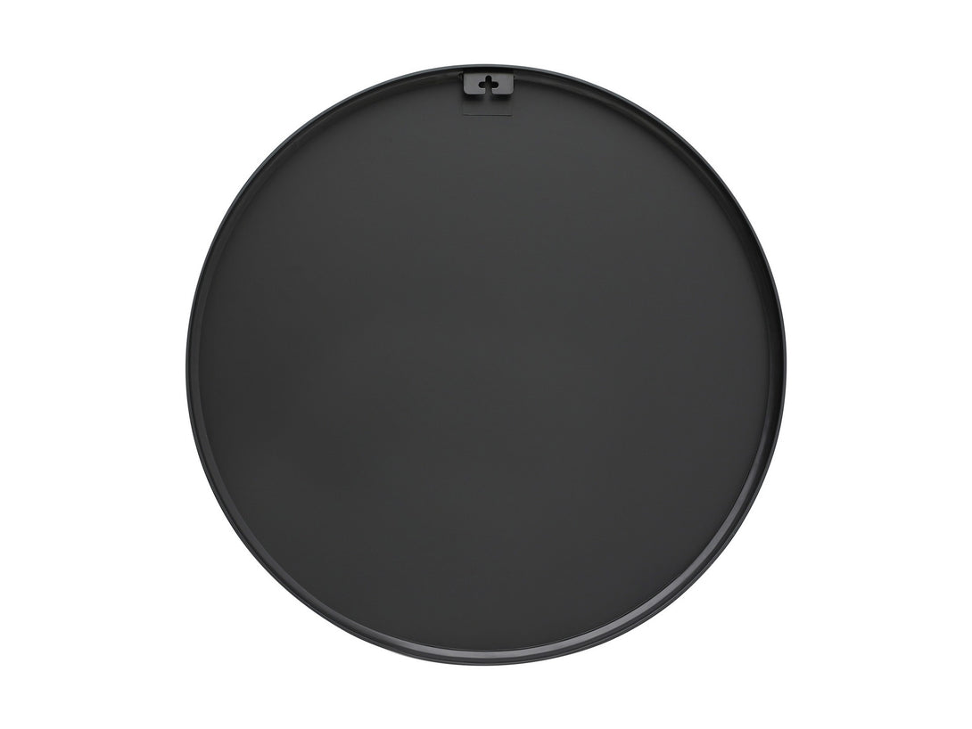 Nova Round Metal Framed Wall Mirror 60cm - Black