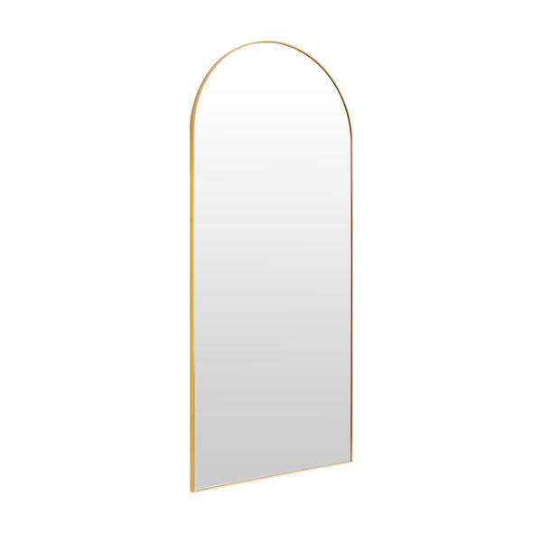 Archie Metal Arched Full Length Mirror - Gold