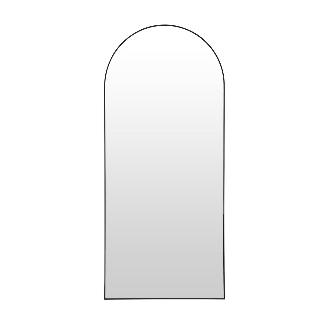 Archie Metal Arched Full Length Mirror - Black