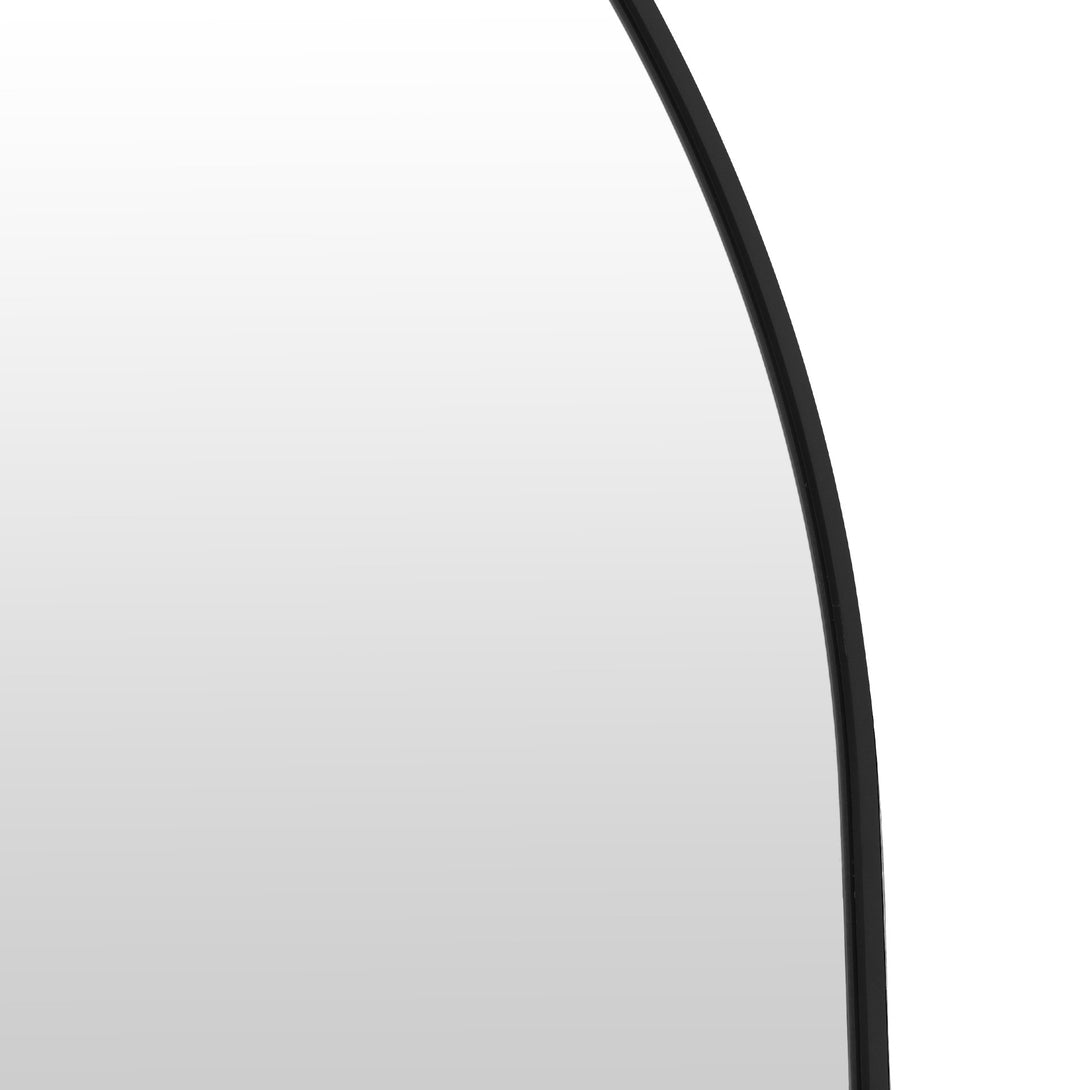 Archie Metal Arched Full Length Mirror - Black