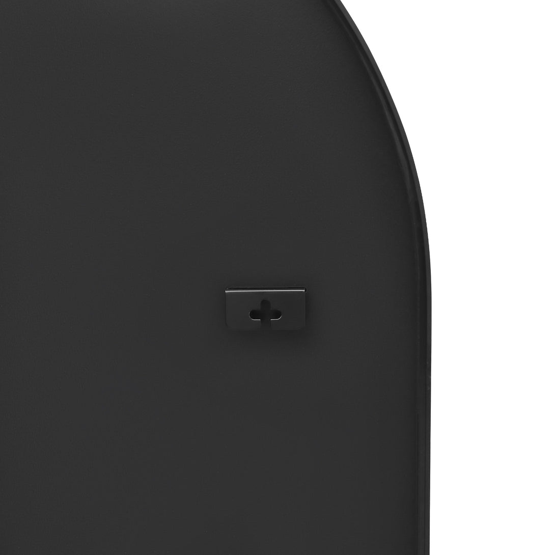 Vera Arch Aluminium Wall Mirror - Black