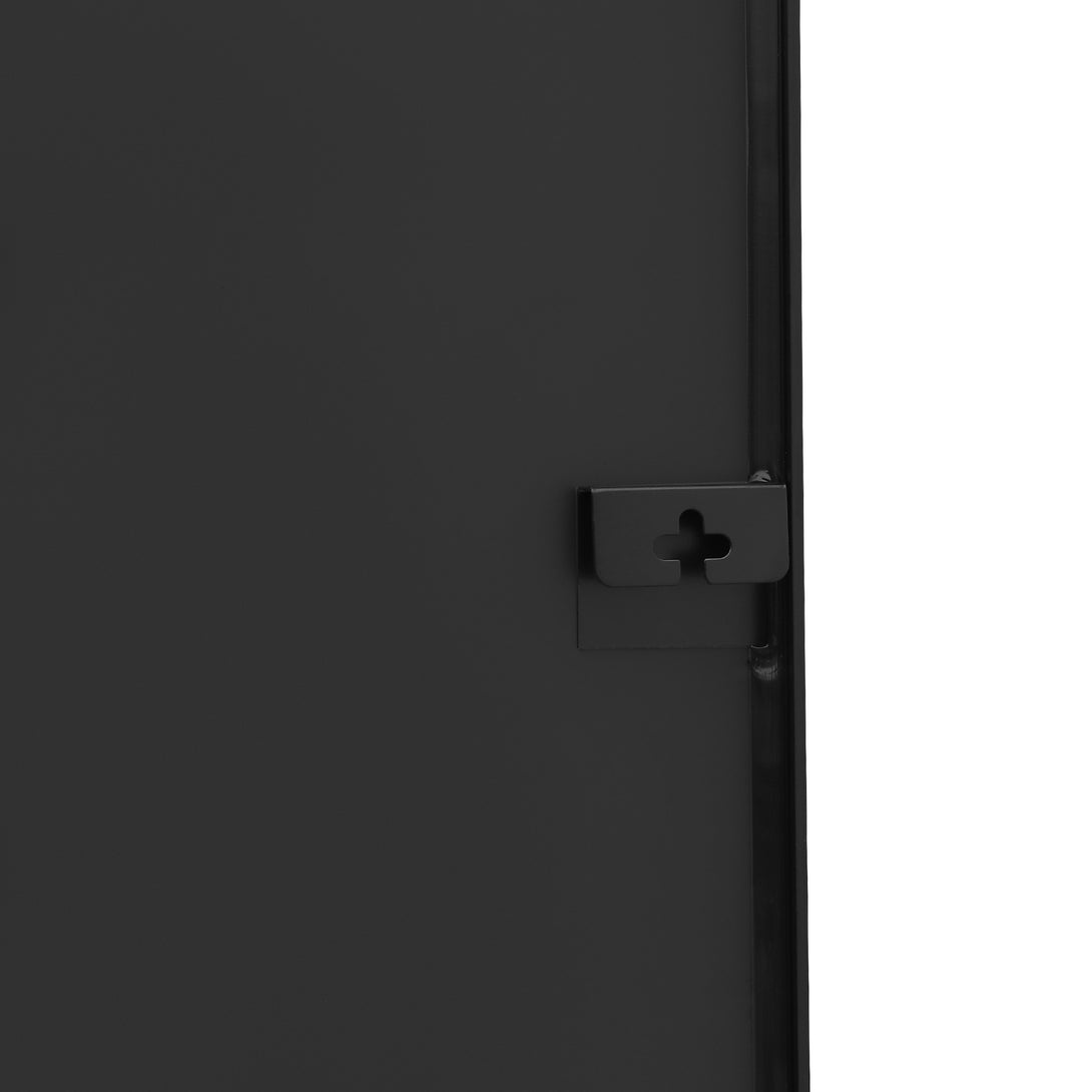 Frame Full Length Metal Wall Mirror - Black