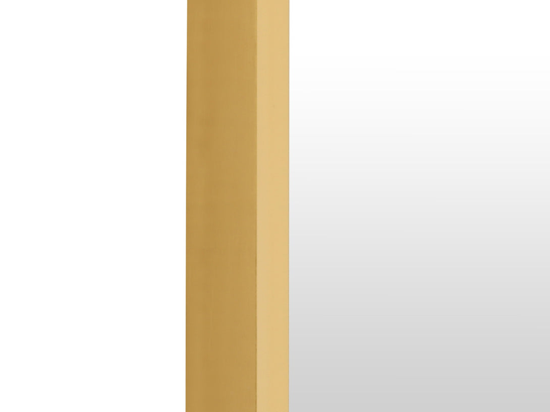 Luna Oval Metal Framed Wall Mirror - Gold