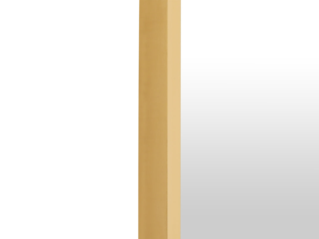 Luna Arched Metal Wall Mirror - Gold