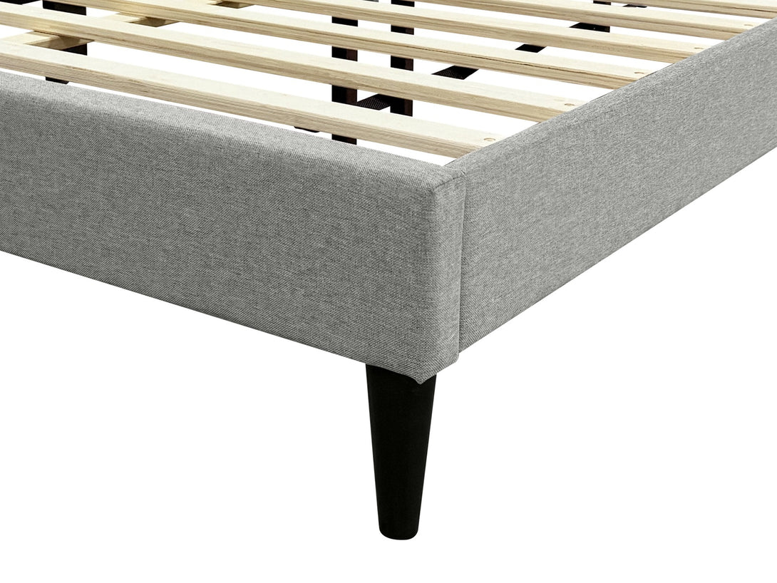 Aspen Queen Fabric Bed Frame - Stone