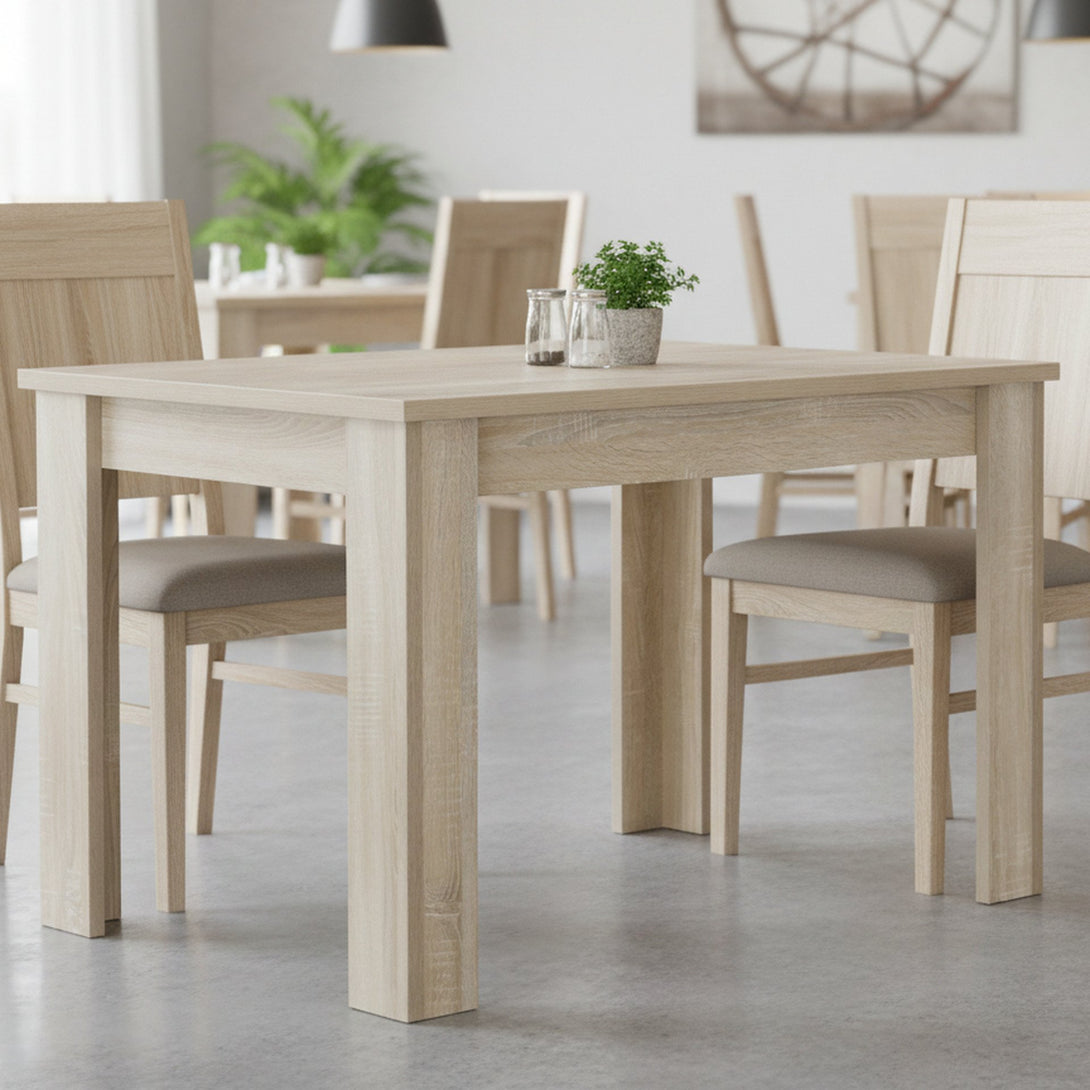 AZAR Dining Table Rectangle 120x80cm - Oak