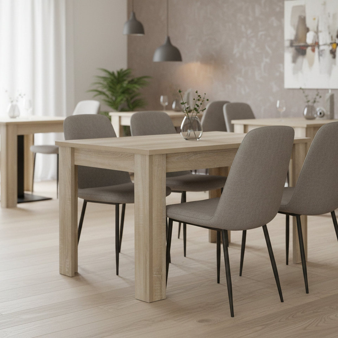 AZAR Dining Table Rectangle 120x80cm - Oak