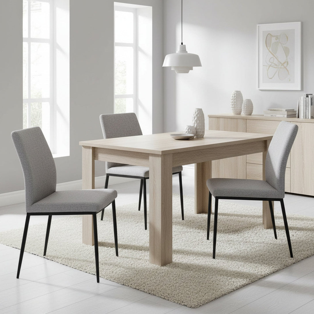 AZAR Dining Table Rectangle 160x80cm - OAK