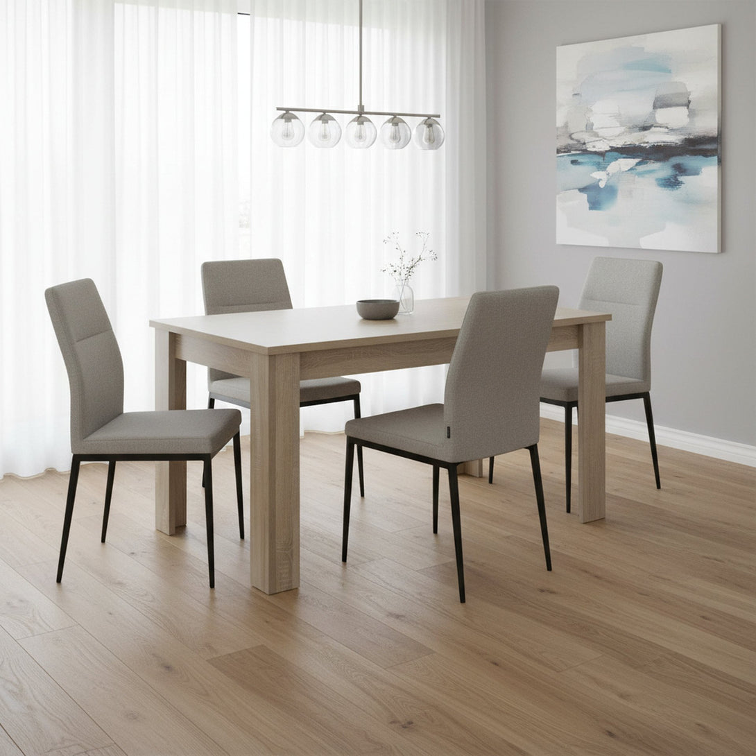 AZAR Dining Table Rectangle 160x80cm - OAK