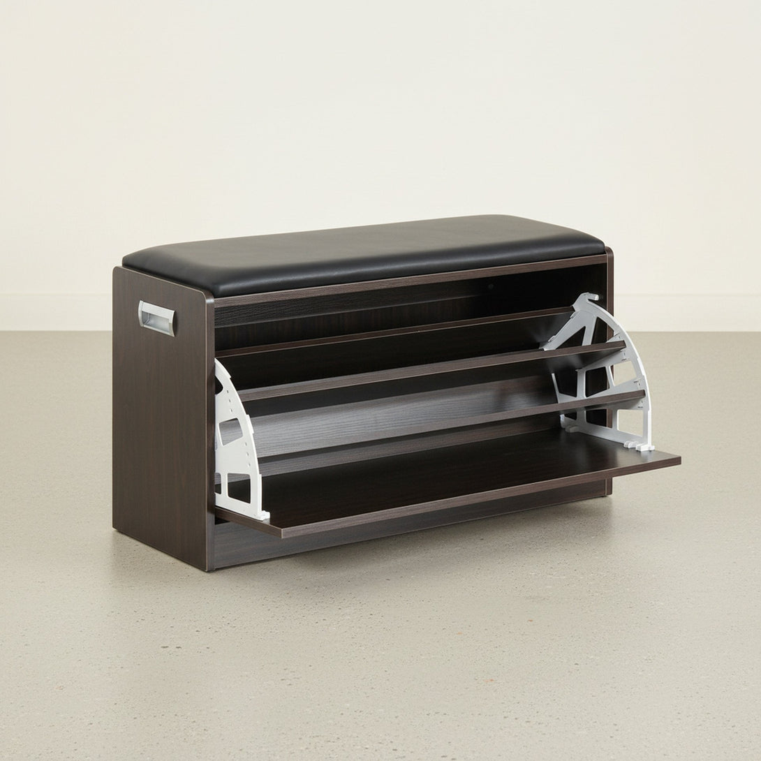 GLORIA Wooden Shoe Rack 3 Layer - Walnut