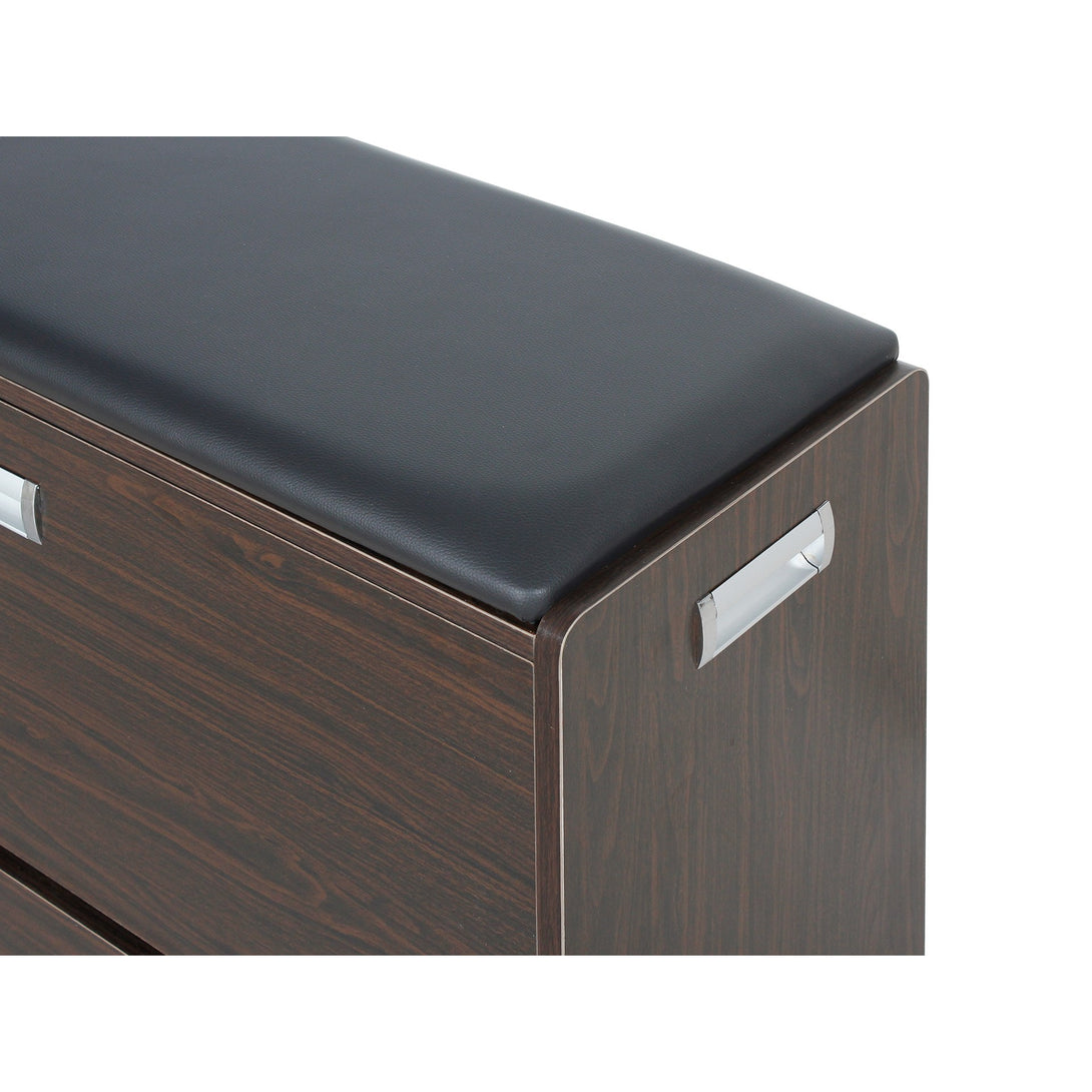 GLORIA Wooden Shoe Rack 3 Layer - Walnut