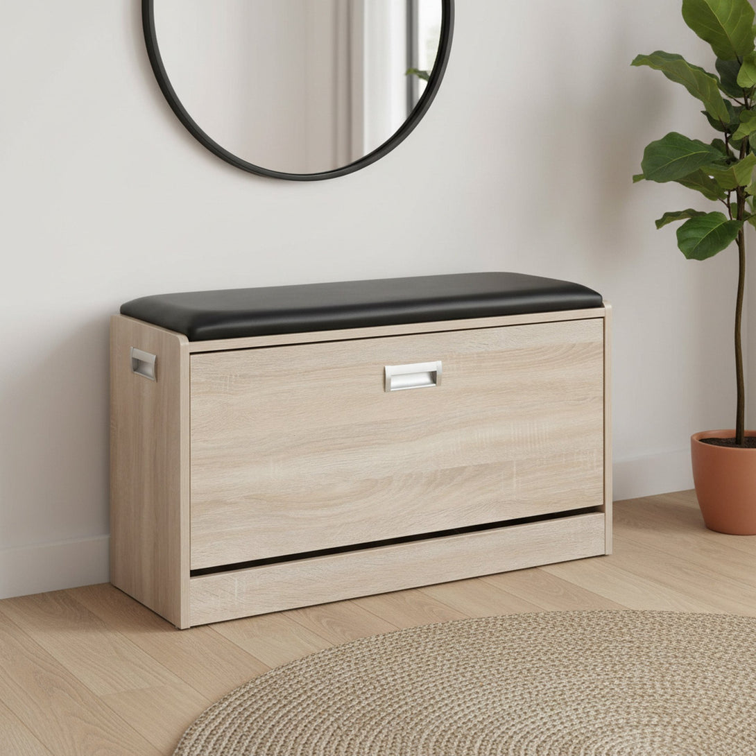 GLORIA Wooden Shoe Rack 3 Layer - Oak