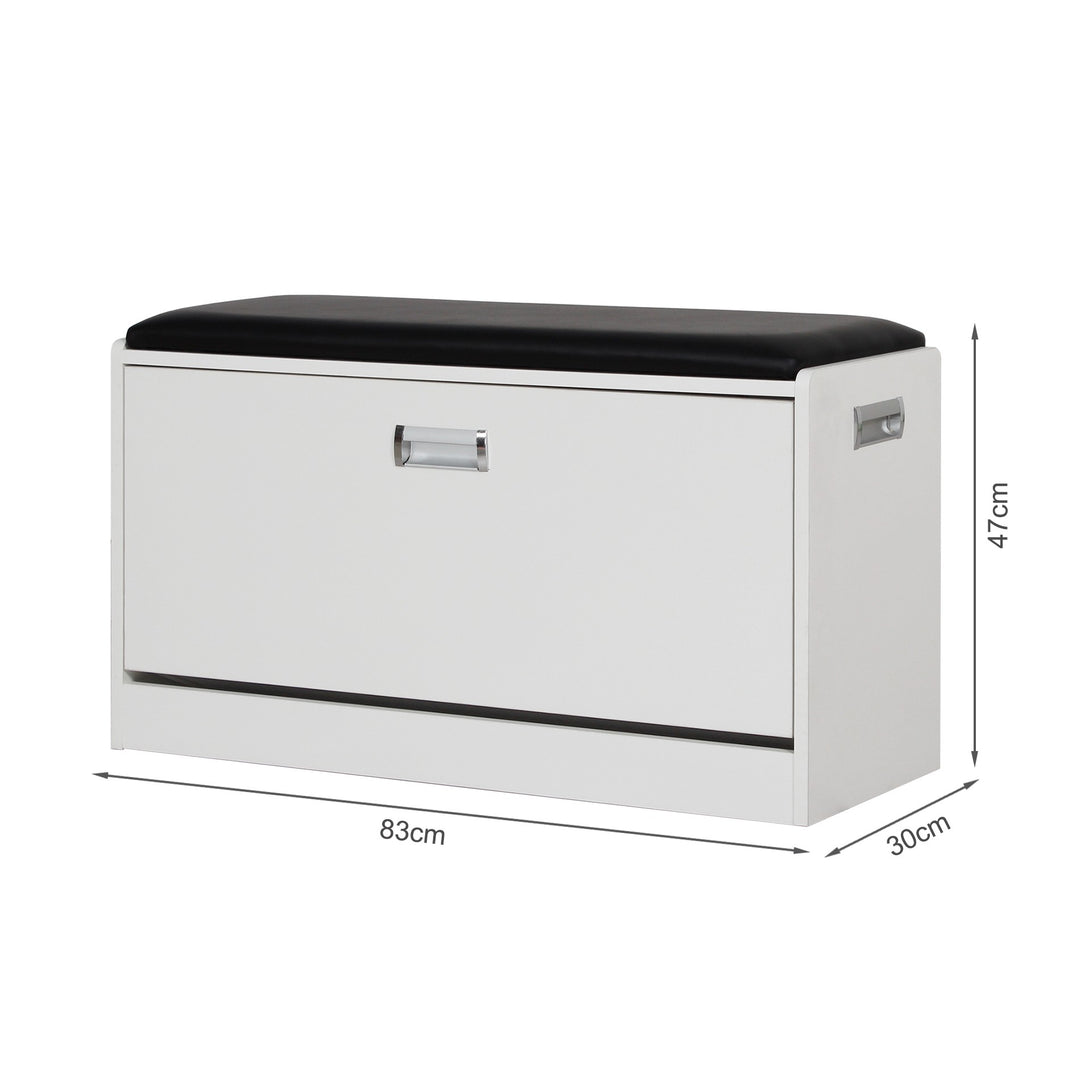 GLORIA Wooden Shoe Rack 3 Layer - White