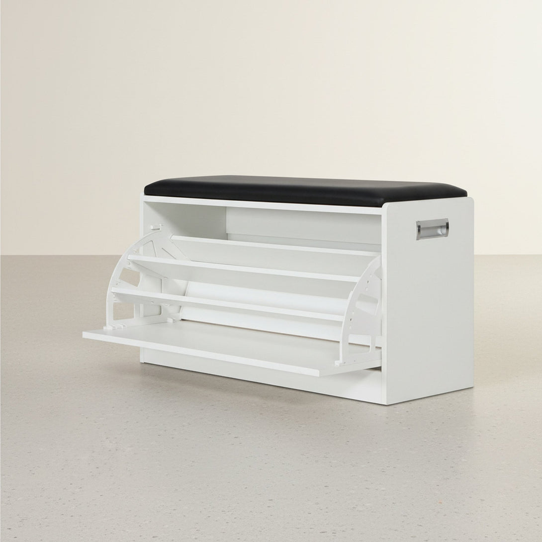 GLORIA Wooden Shoe Rack 3 Layer - White