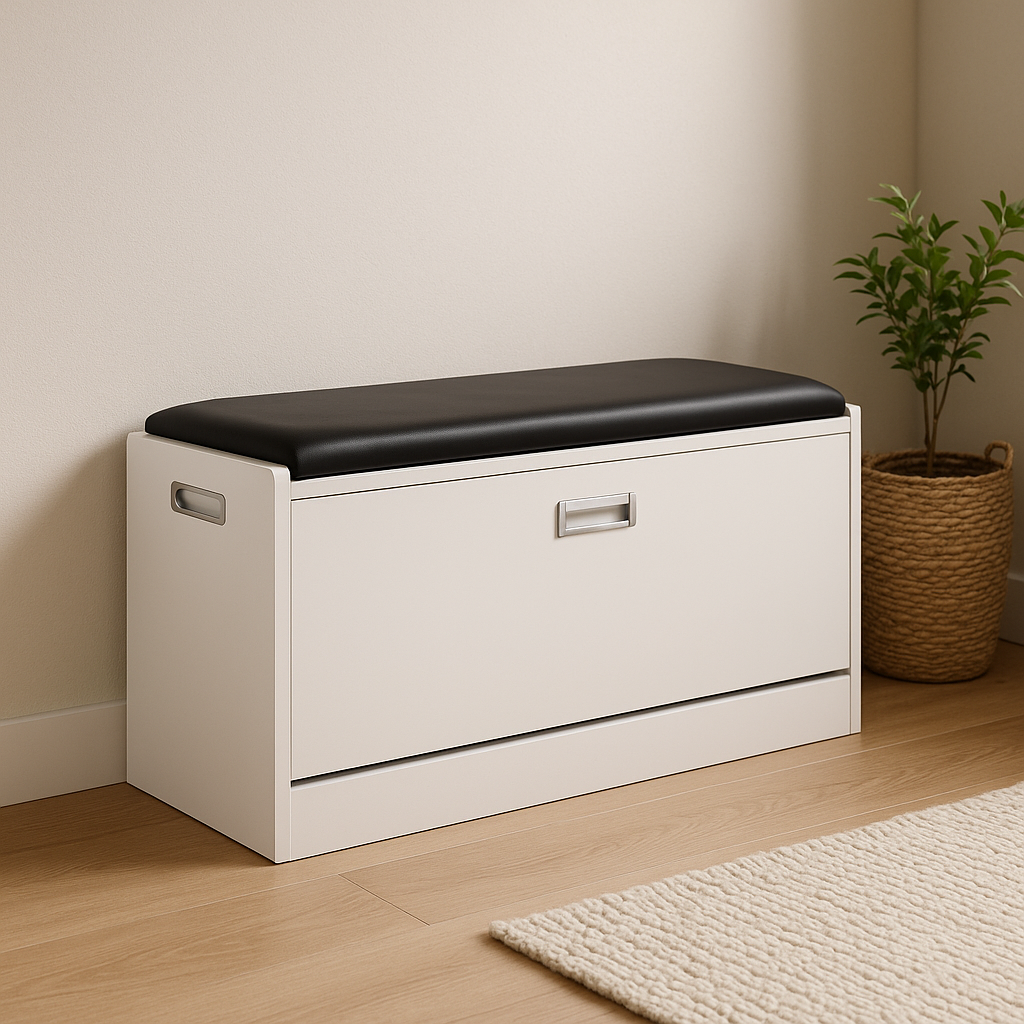 GLORIA Wooden Shoe Rack 3 Layer - White