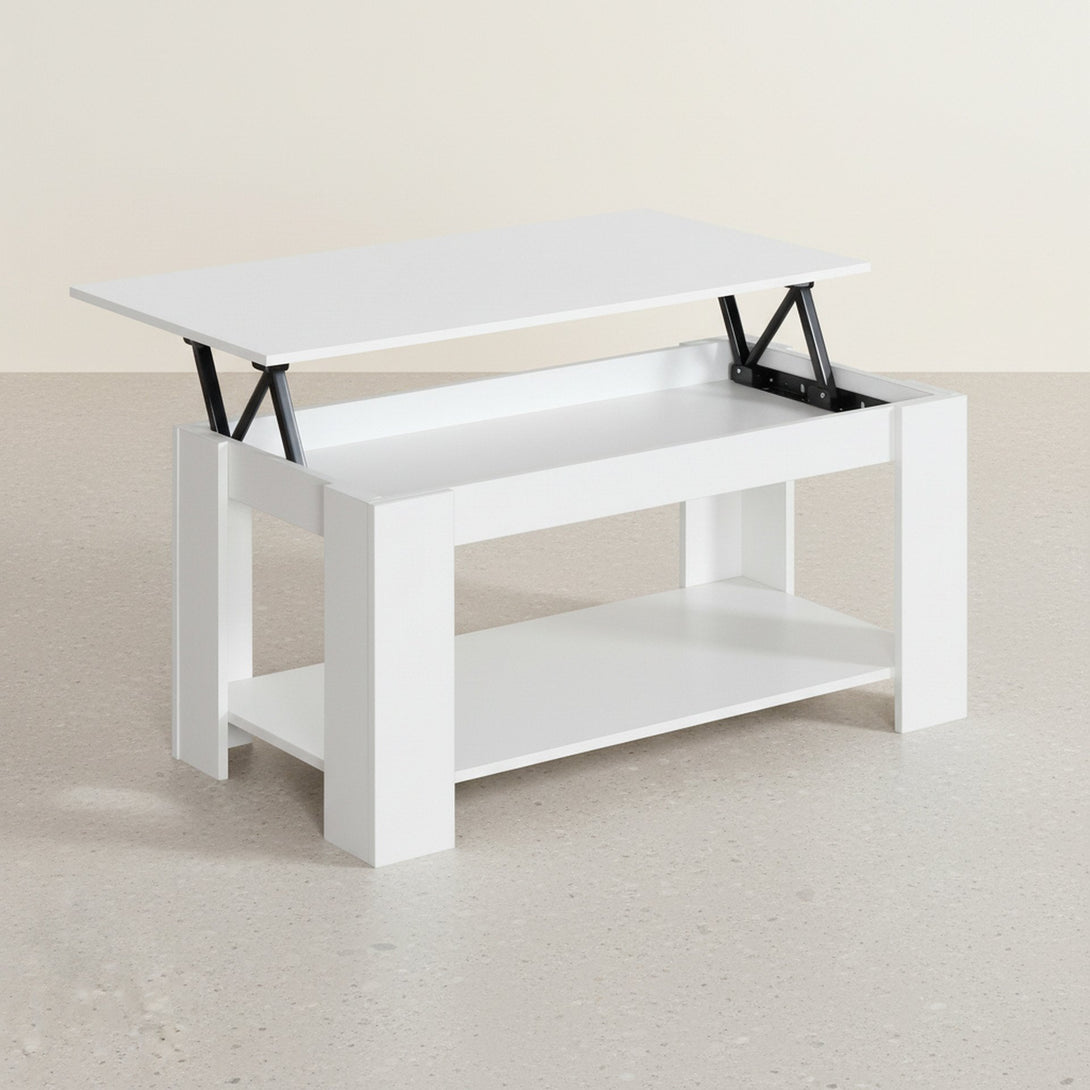 KENDALL Lift Top Coffee Table - White