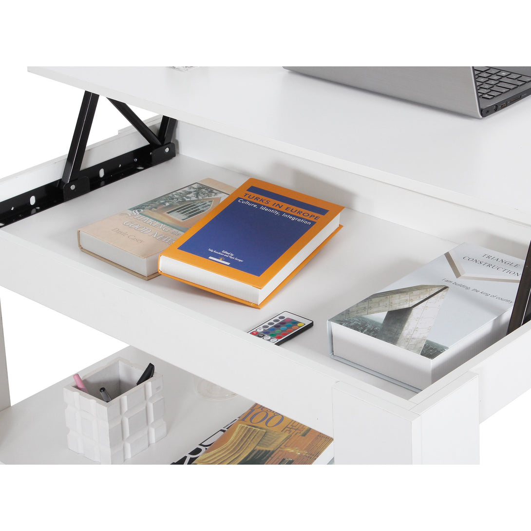 KENDALL Lift Top Coffee Table - White