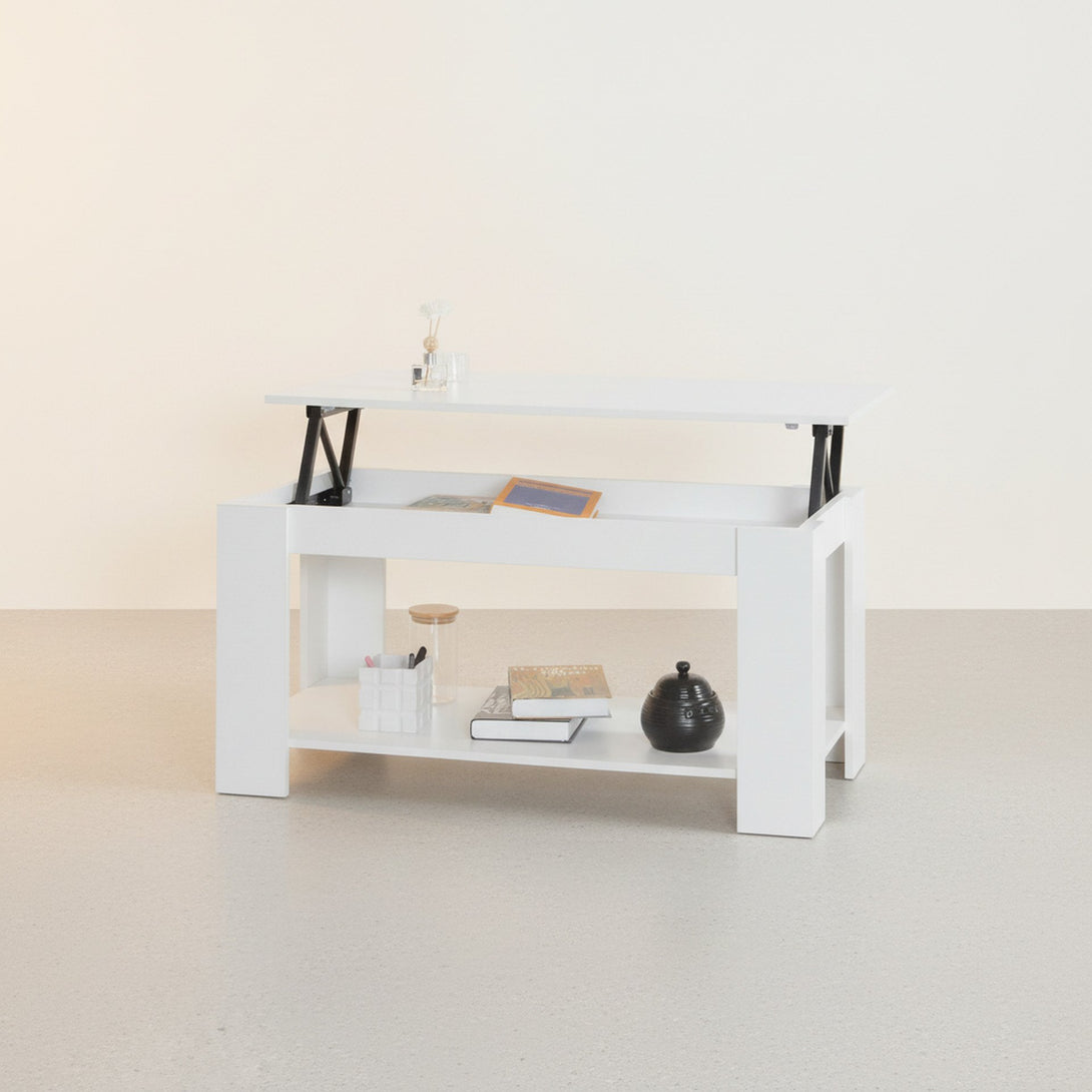 KENDALL Lift Top Coffee Table - White