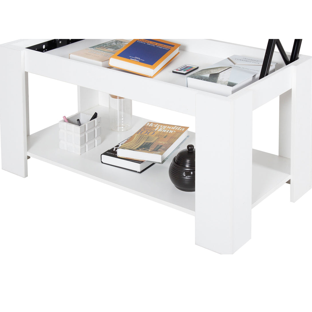 KENDALL Lift Top Coffee Table - White