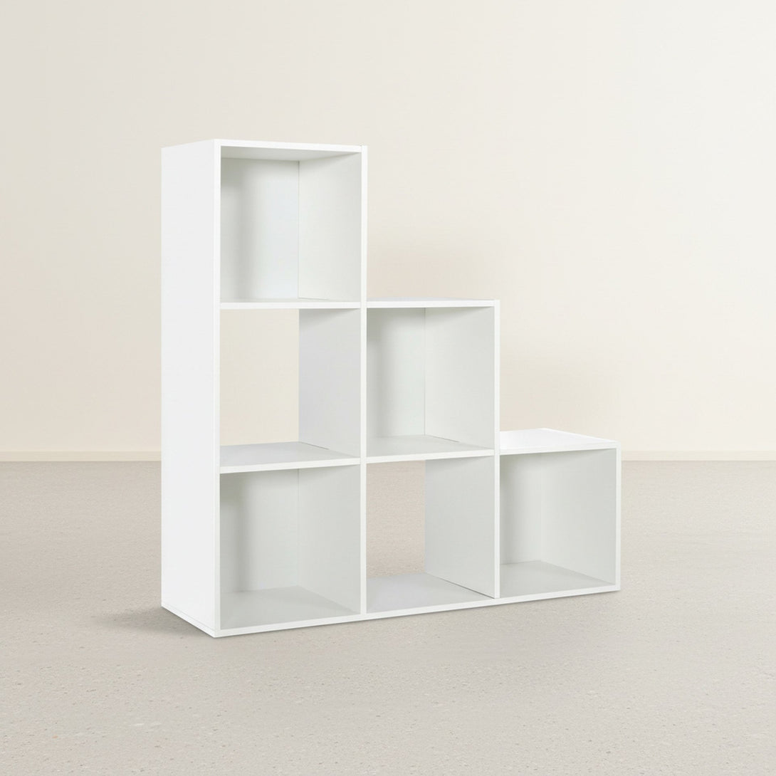 TANA 6 Cube Square Bookshelf - White