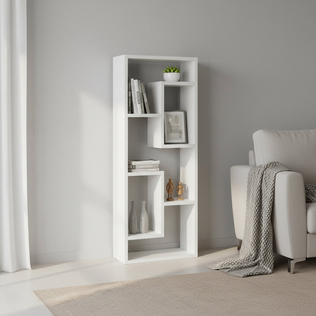 NYASA Bookshelf Display Shelf - White