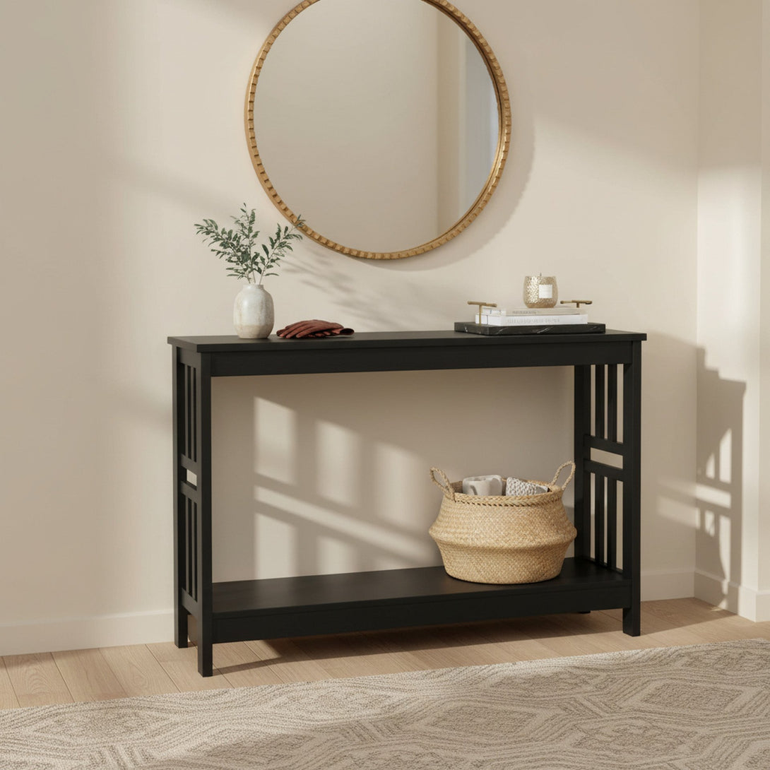 WULAR Wooden Console Table - Black