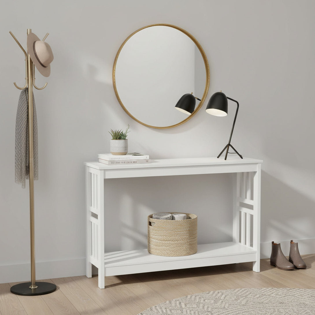 WULAR Wooden Console Table - White